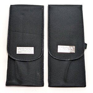 2 Brush Cases Royal & Langnickel Folding Flip Top Brush Carrier Bags Travel